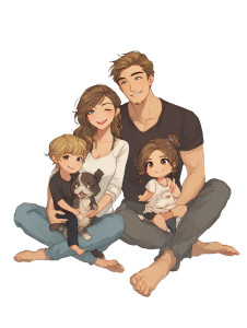 Family Photo V6 Vinyl Car Decal Sticker – Waterproof & UV-Resistant 