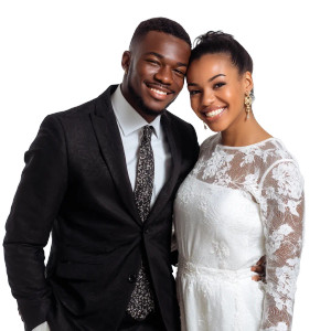 Wedding Couple Portrait V3 Vinyl Car Decal Sticker – Waterproof & UV-Resistant 