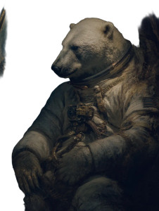 Space Suit Bear Vinyl Car Decal Sticker – Waterproof & UV-Resistant 