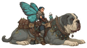 Fairy Ranger Girl Vinyl Car Decal Sticker – Waterproof & UV-Resistant 