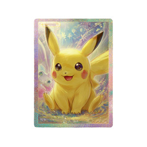 Pikachu Trading Card Vinyl Car Decal Sticker – Waterproof & UV-Resistant 