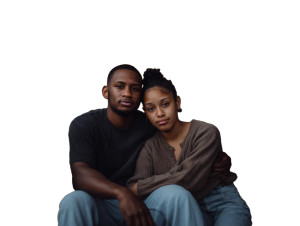 Couple On Porch Vinyl Car Decal Sticker – Waterproof & UV-Resistant 