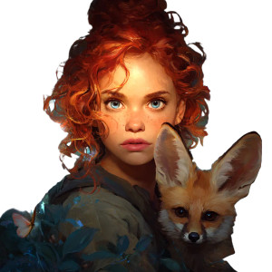 Radiant Redheaded Enchantress Vinyl Car Decal Sticker – Waterproof & UV-Resistant 
