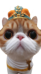 Zeus Cat Portrait Vinyl Car Decal Sticker – Waterproof & UV-Resistant 