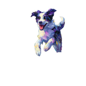 Joyful Dog Vinyl Car Decal Sticker – Waterproof & UV-Resistant Joyful Dog Vinyl Car Decal Sticker – Waterproof & UV-Resistant