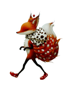 Cute Running Fox Vinyl Car Decal Sticker – Waterproof & UV-Resistant 