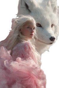 Majestic Fox Woman Vinyl Car Decal Sticker – Waterproof & UV-Resistant 