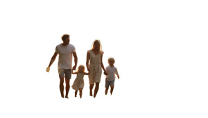 Family Nature Walk Vinyl Car Decal Sticker – Waterproof & UV-Resistant 