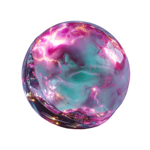 Alien Glowing Orb Vinyl Car Decal Sticker – Waterproof & UV-Resistant 