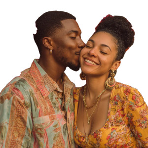 Romantic Kiss V4 Vinyl Car Decal Sticker – Waterproof & UV-Resistant 