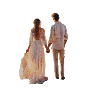 Romantic Cliffside Couple Vinyl Car Decal Sticker – Waterproof & UV-Resistant 