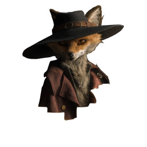 Fox Detective Noir Vinyl Car Decal Sticker – Waterproof & UV-Resistant Fox Detective Noir Vinyl Car Decal Sticker – Waterproof & UV-Resistant