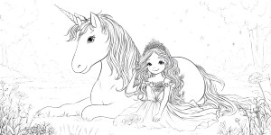Princess And Unicorn V3 Vinyl Car Decal Sticker – Waterproof & UV-Resistant 