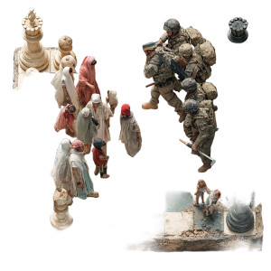 Symbolic Chessboard Refugees Vinyl Car Decal Sticker – Waterproof & UV-Resistant 