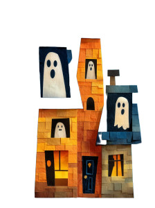 Haunted House Ghosts Vinyl Car Decal Sticker – Waterproof & UV-Resistant Haunted House Ghosts Vinyl Car Decal Sticker – Waterproof & UV-Resistant