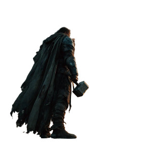 Medieval Warrior Dawn Vinyl Car Decal Sticker – Waterproof & UV-Resistant 