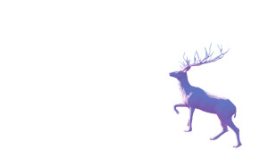 White Cloud Deer Vinyl Car Decal Sticker – Waterproof & UV-Resistant 