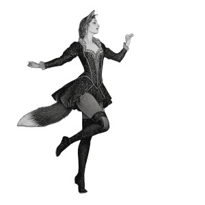 Fox Ballet Dancer Vinyl Car Decal Sticker – Waterproof & UV-Resistant 