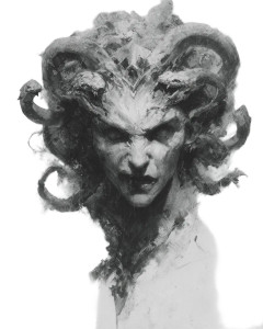 Medusa Head Sketch Vinyl Car Decal Sticker – Waterproof & UV-Resistant 