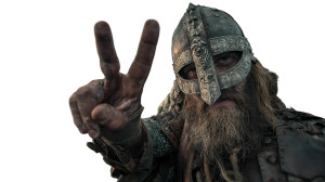 Viking Peace Sign Vinyl Car Decal Sticker – Waterproof & UV-Resistant 