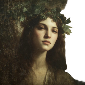 Female Dryad Portrait Vinyl Car Decal Sticker – Waterproof & UV-Resistant Female Dryad Portrait Vinyl Car Decal Sticker – Waterproof & UV-Resistant