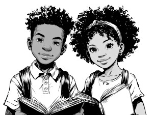 Joyful Young Readers Vinyl Car Decal Sticker – Waterproof & UV-Resistant 