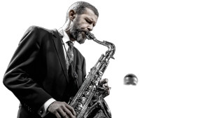 Jazz Saxophonist Performance V3 Vinyl Car Decal Sticker – Waterproof & UV-Resistant 