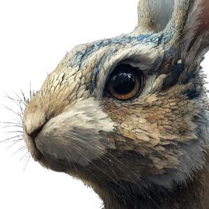 Rabbit V8 Vinyl Car Decal Sticker – Waterproof & UV-Resistant 