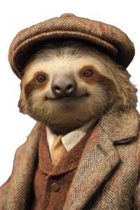 French Sloth Vinyl Car Decal Sticker – Waterproof & UV-Resistant 