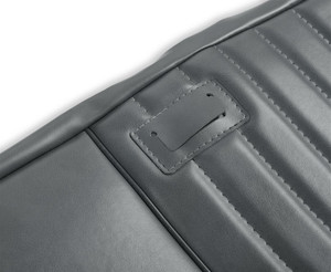 Holley Classic Trucks Seat Upholstery Kit | Charcoal Deluxe Pleat Vinyl | Madrid Grain | Factory Design Holley Classic Trucks Seat Upholstery Kit | Charcoal Deluxe Pleat Vinyl | Madrid Grain | Factory Design