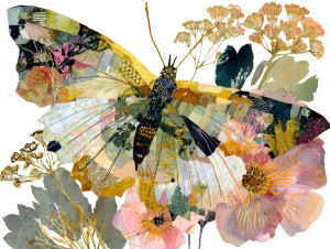 Muted Butterfly Collage Vinyl Car Decal Sticker – Waterproof & UV-Resistant 