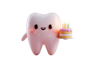 Smiling Cartoon Tooth Vinyl Car Decal Sticker – Waterproof & UV-Resistant 