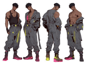 Cyberpunk Anime Character V6 Vinyl Car Decal Sticker – Waterproof & UV-Resistant 