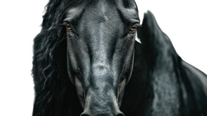 Sleek Black Horse Vinyl Car Decal Sticker – Waterproof & UV-Resistant 