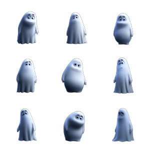 Pixar Ghost Character Vinyl Car Decal Sticker – Waterproof & UV-Resistant 