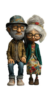 Elderly Couple Love V2 Vinyl Car Decal Sticker – Waterproof & UV-Resistant Elderly Couple Love V2 Vinyl Car Decal Sticker – Waterproof & UV-Resistant
