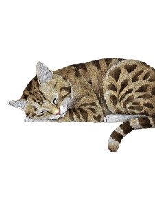 Tabby Cat Nap Vinyl Car Decal Sticker – Waterproof & UV-Resistant Tabby Cat Nap Vinyl Car Decal Sticker – Waterproof & UV-Resistant