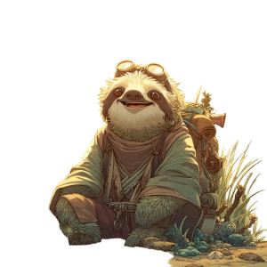 Surfer Sloth Vinyl Car Decal Sticker – Waterproof & UV-Resistant 