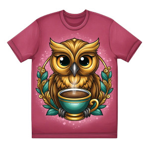 Owl Coffee Lover Vinyl Car Decal Sticker – Waterproof & UV-Resistant 