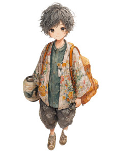 Anime Teen Boy V4 Vinyl Car Decal Sticker – Waterproof & UV-Resistant 