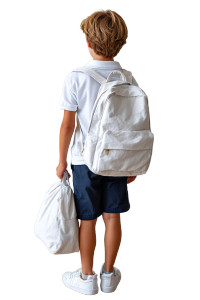 School Boy Backpack Vinyl Car Decal Sticker – Waterproof & UV-Resistant 