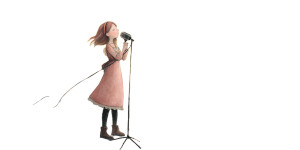 Singing Girl Dreams Vinyl Car Decal Sticker – Waterproof & UV-Resistant 