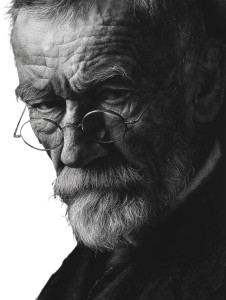 Old Man Portrait V16 Vinyl Car Decal Sticker – Waterproof & UV-Resistant 