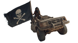 Rebel Warrior Standoff Vinyl Car Decal Sticker – Waterproof & UV-Resistant 