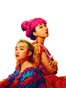 Kawaii Cosplay Duo Vinyl Car Decal Sticker – Waterproof & UV-Resistant 