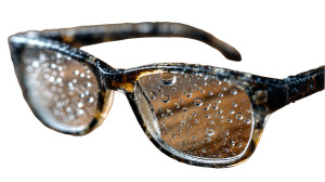 Water Droplet Eyeglasses Vinyl Car Decal Sticker – Waterproof & UV-Resistant 