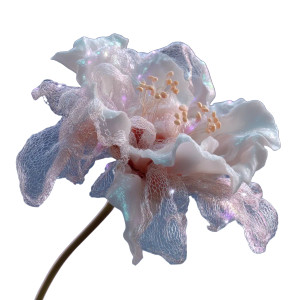 Cybernetic Flower V4 Vinyl Car Decal Sticker – Waterproof & UV-Resistant 