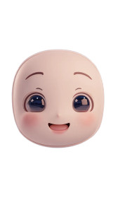 Cartoon Mask Character Vinyl Car Decal Sticker – Waterproof & UV-Resistant 