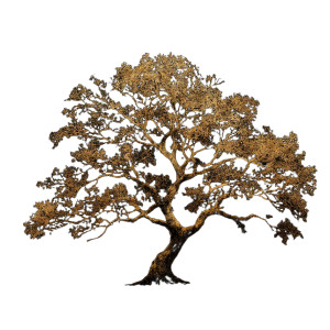 Kapok Tree Silhouette Vinyl Car Decal Sticker – Waterproof & UV-Resistant 