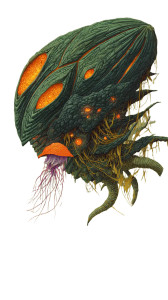 Alien Plant Creature V2 Vinyl Car Decal Sticker – Waterproof & UV-Resistant 